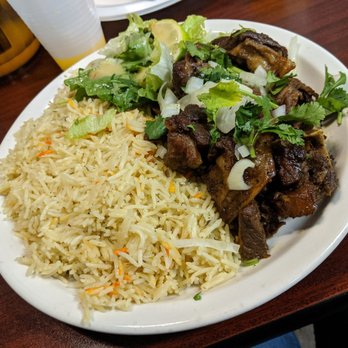 African Paradise Restaurant - Roasted Lamb with curry rice - African Near Me - Columbus, Ohio