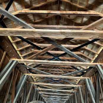 Bridgeport Covered Bridge - View in bridge. So neat! - Landmarks & Historical Buildings Near Me - Penn Valley, California