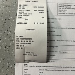 Meineke Car Care Center - Receipt