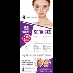 Divine Complexion - Services.
Now in the Health Broward Weston at the Trujillo Medical Center
2300 N Commerce Pkwy #301,
Weston, FL 33326