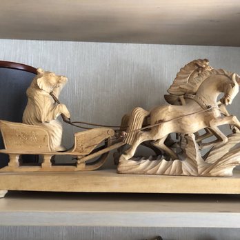 Vladimir's Collections - Carved Troika with Russian fairy tale bear " Admiral Toptigin . " - Home Decor Near Me - Saint Petersburg, Florida Vladimir's Collections - Carved Troika with Russian fairy tale bear " Admiral Toptigin . " - Home Decor Near Me - Saint Petersburg, Florida