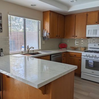 Next Level Remodeling - Kitchen-new quartz, backsplash, and knobs - General Contractors Near Me Next Level Remodeling - Kitchen-new quartz, backsplash, and knobs - General Contractors Near Me
