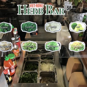 Viet-Nomz - Fantastic "Herb Bar" to customize your Nomz! - Vietnamese Near Me - Winter Park, Florida Viet-Nomz - Fantastic "Herb Bar" to customize your Nomz! - Vietnamese Near Me - Winter Park, Florida