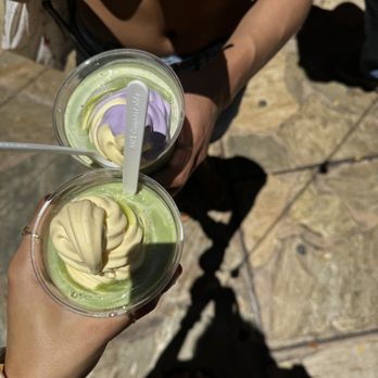 Premium Matcha Cafe Maiko - matcha float with mango soft serve and matcha float with ube/mango mix soft serve - Desserts Near Me - Honolulu, Hawaii Premium Matcha Cafe Maiko - matcha float with mango soft serve and matcha float with ube/mango mix soft serve - Desserts Near Me - Honolulu, Hawaii