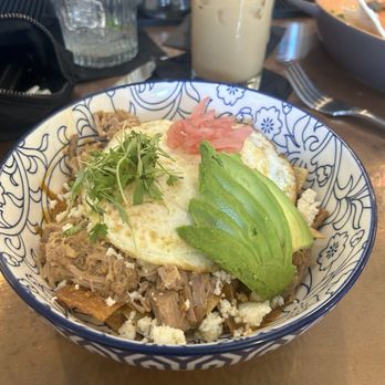 Beginner's Luck - Pork chilaquiles - Coffee & Tea Near Me - Scottsdale, Arizona