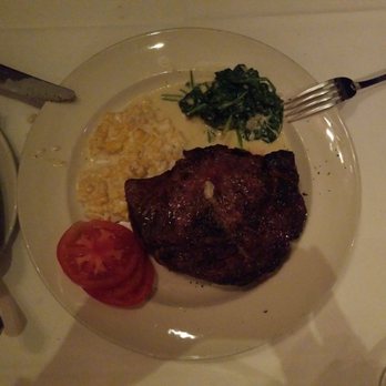 III Forks - Ribeye w creamed spinach and corn - Steakhouses Near Me - Austin, Texas III Forks - Ribeye w creamed spinach and corn - Steakhouses Near Me - Austin, Texas