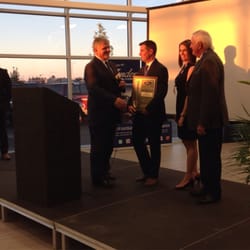 Zender Ford - Ford Canada Vice President of Sales congratulates the Zenders on a wonderful facility