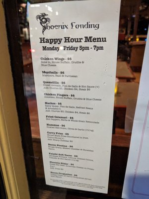 Menu photo 4 Phoenix Landing Cambridge, MA