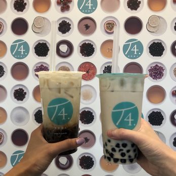 T4 - Amber pearl latte w/ soy milk and roasted oolong milk tea - Bubble Tea Near Me - Beaverton, Oregon