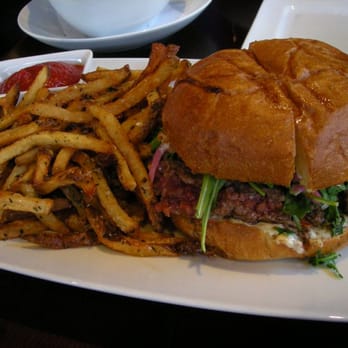 Haven Craft Kitchen + Bar - haven burger 2nd view - New American Near Me - Orange, California