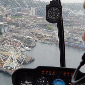 Helicopters Northwest - It had JUST started to rain, but nothing could rain on our parade.  Flying was awesome! - Aerial Tours Near Me - Tukwila, Washington