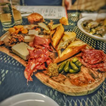 Orange Hill Restaurant & Events - Charcuterie board (be sure to get the Rulo cremé brulee cheese as one of your choices) - Steakhouses Near Me - Orange, California