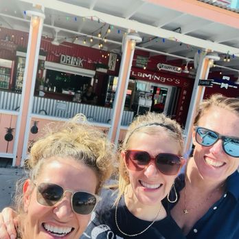 Flamingo's - Enjoying our afternoon outside flamingos - Bars Near Me - Boqueron, Puerto Rico