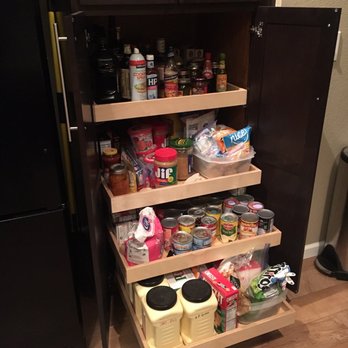 Cabinet Cures - Cupboard shelves converted to fully extending pull out shelves - Kitchen & Bath Near Me - Sherwood, Oregon Cabinet Cures - Cupboard shelves converted to fully extending pull out shelves - Kitchen & Bath Near Me - Sherwood, Oregon