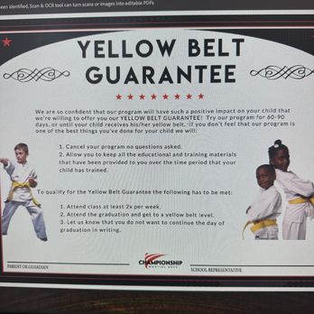 Championship Martial Arts - CMA Yellow Belt - Kickboxing Near Me - Northbrook, Illinois Championship Martial Arts - CMA Yellow Belt - Kickboxing Near Me - Northbrook, Illinois