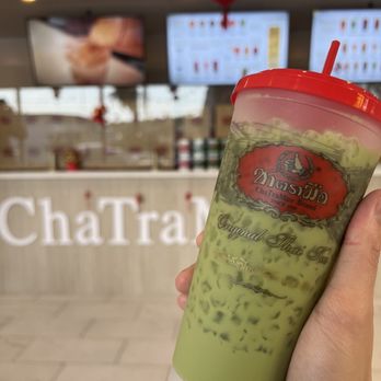 ChaTraMue Original Thai Tea - Thai Green Milk Tea, 75% sweetness - Bubble Tea Near Me - Los Angeles, California ChaTraMue Original Thai Tea - Thai Green Milk Tea, 75% sweetness - Bubble Tea Near Me - Los Angeles, California