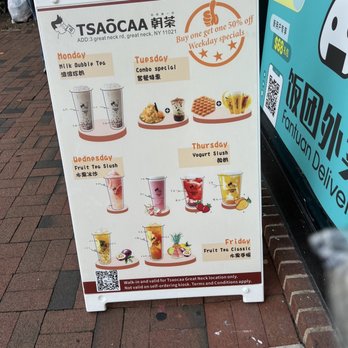 Tsaocaa - Daily specials - Bubble Tea Near Me - Great Neck, New York Tsaocaa - Daily specials - Bubble Tea Near Me - Great Neck, New York