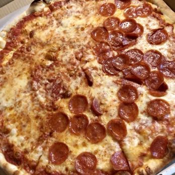 Gino's Pizza - The best pizza, half pepperoni pizza - Pizza Near Me - Lawrence, New York