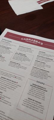 Menu photo 1 Carrabba's Italian Grill Miami Lakes, FL