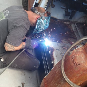 The Rod Shop - Korey Welding In Rocker Panels To The 1972 Chevy C-10 - Body Shops Near Me - Prescott, Arizona The Rod Shop - Korey Welding In Rocker Panels To The 1972 Chevy C-10 - Body Shops Near Me - Prescott, Arizona