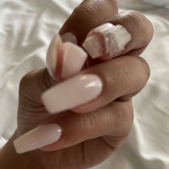 Ohlala Nails Boutique - The first breakage within the first week and I had to tape the top portion to prevent my natural nail breaking off. 08/01/22 - Nail Salons Near Me - Fulshear, Texas Ohlala Nails Boutique - The first breakage within the first week and I had to tape the top portion to prevent my natural nail breaking off. 08/01/22 - Nail Salons Near Me - Fulshear, Texas