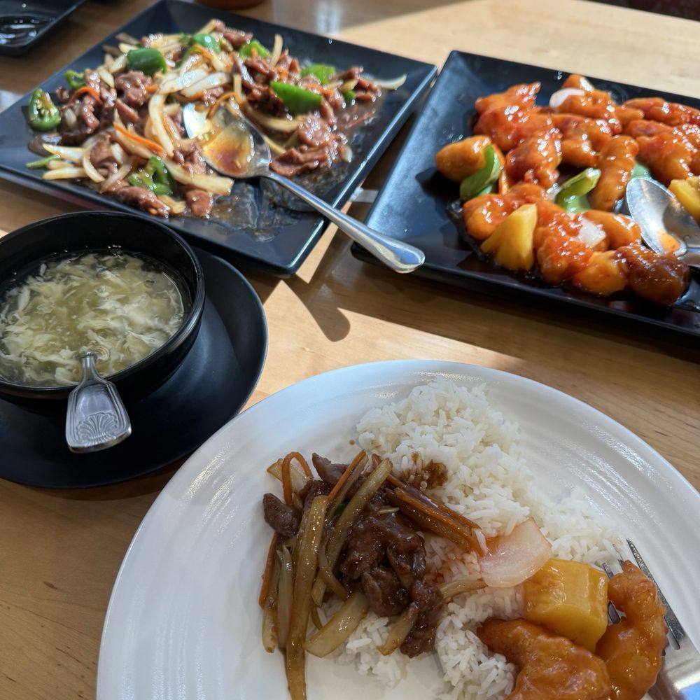 Mongolian Lamb and Sweet Sour Chicken