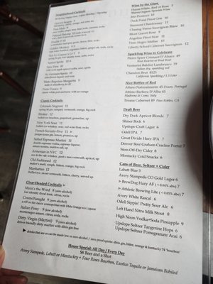 Menu photo 7 Dew Drop Inn Denver, CO