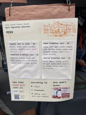 Menu photo 2 Basic Ingredient Solutions San Francisco, CA Menu photo 2 Basic Ingredient Solutions San Francisco, CA