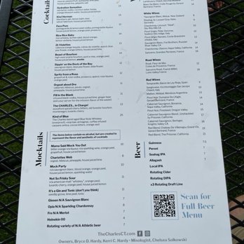 The Charles - Drinks menu - American Near Me - Wethersfield, Connecticut The Charles - Drinks menu - American Near Me - Wethersfield, Connecticut