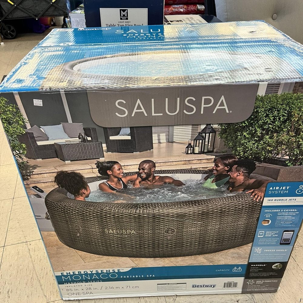 Inflatable hot tub.