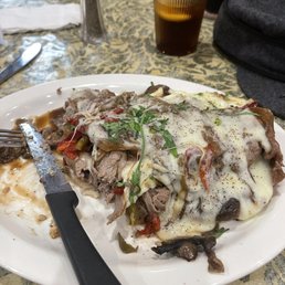 Open faced beef my way. So good I started eating it immediately, yum! Open faced beef my way. So good I started eating it immediately, yum!