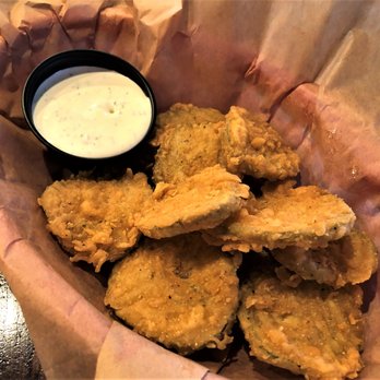 Left Bank Burger Bar - Deep Fried pickles - Burgers Near Me - Jersey City, New Jersey