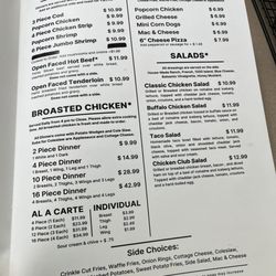 Pizza Place - Inside menu