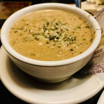 Figaretti's Restaurant - Mushroom and Brie Soup. This was so good!!! - Italian Near Me - Wheeling, West Virginia