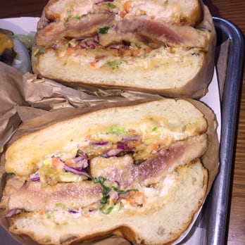 Gotts Roadside - Ahi tuna burger ($16) - Burgers Near Me - Napa, California Gotts Roadside - Ahi tuna burger ($16) - Burgers Near Me - Napa, California
