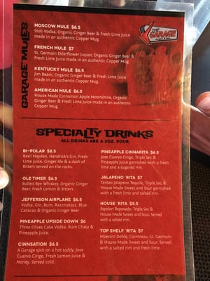 Menu photo 4 The Garage Del City, OK