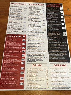 Menu photo 1 Thai 9 Lincoln, NH