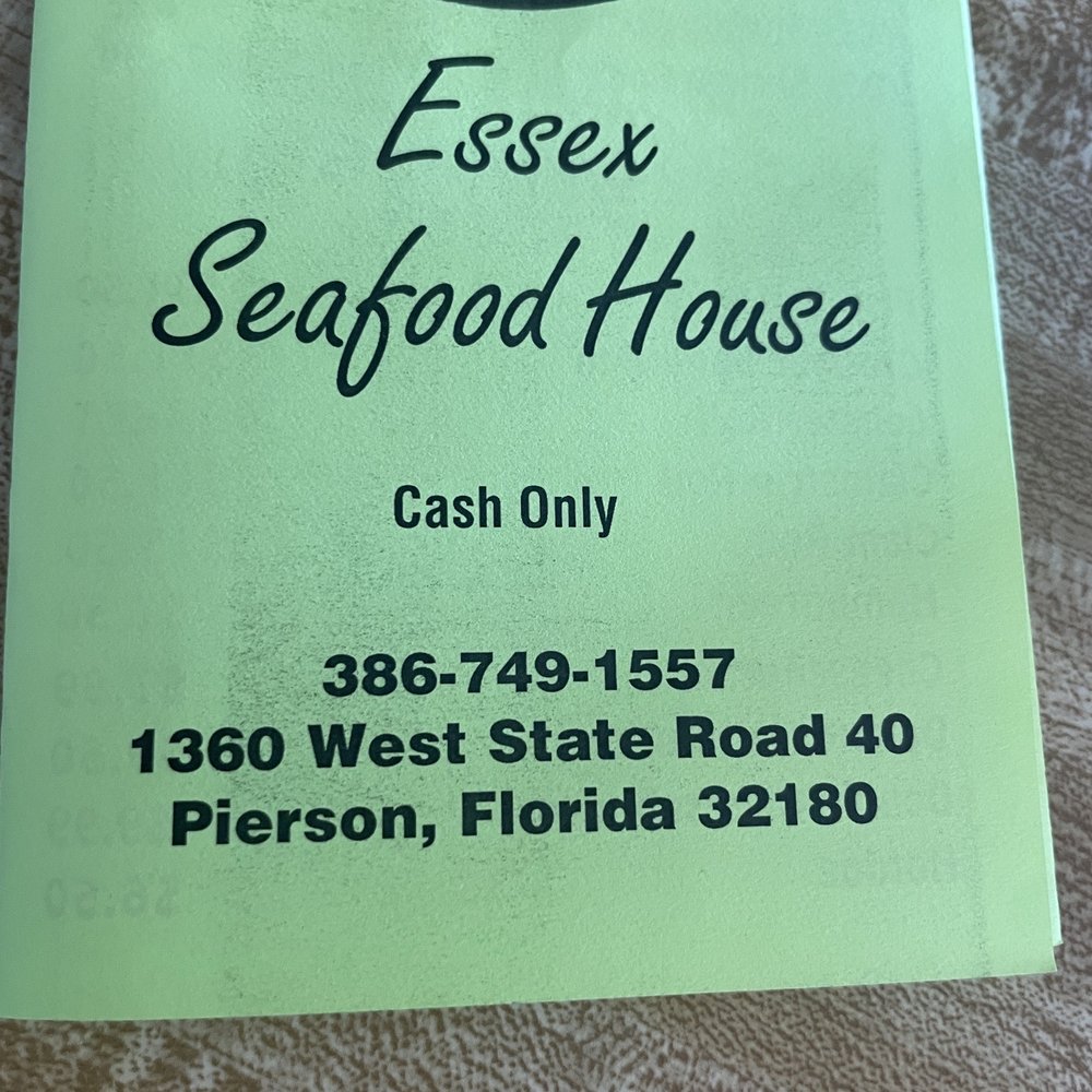 Essex Seafood Two - Take menu - Seafood Near Me - Pierson, Florida Essex Seafood Two - Take menu - Seafood Near Me - Pierson, Florida