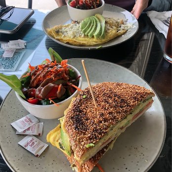 Toast Cafe - Breakfast sandwich with a Jerusalem bagel. - Cafes Near Me - Sherman Oaks, California Toast Cafe - Breakfast sandwich with a Jerusalem bagel. - Cafes Near Me - Sherman Oaks, California