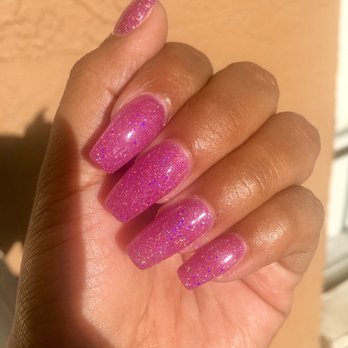 Polished - Love this color and shape! - Nail Technicians Near Me - Temple Terrace, Florida