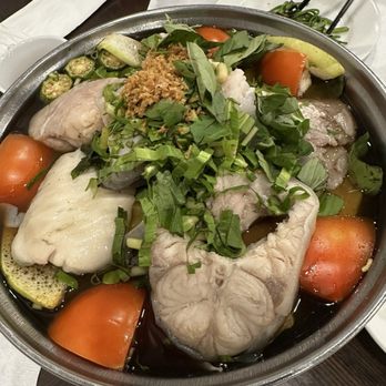 Sáu Can Tho Vietnamese Kitchen - Sweet and sour catfish soup. Good but too sweet - Vietnamese Near Me - Rosemead, California Sáu Can Tho Vietnamese Kitchen - Sweet and sour catfish soup. Good but too sweet - Vietnamese Near Me - Rosemead, California