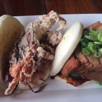 Fat Bao - Softshell crab and pork Bao - Chinese Near Me - Houston, Texas Fat Bao - Softshell crab and pork Bao - Chinese Near Me - Houston, Texas