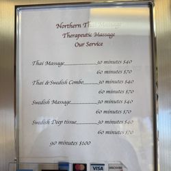 Northern Thai Massage - Updated services