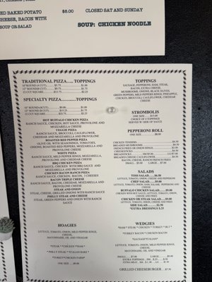 Menu photo 1 Pizza Shack Mercer, PA