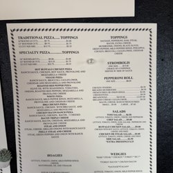 Pizza Shack - Pizza menu