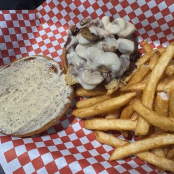 Smash & Grab Burger - Mushroom burger with black pepper mayo - Burgers Near Me - Knoxville, Iowa