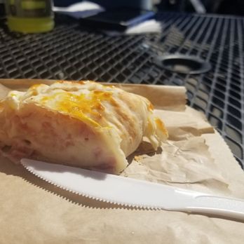 Tanguito Argentinean Grill - Cross.section of ham and cheese empanada. - Argentine Near Me - San Francisco, California