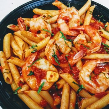 Maria's Pizza - a plate of pasta with shrimp and tomato sauce - Pizza Near Me - Point Pleasant, New Jersey Maria's Pizza - a plate of pasta with shrimp and tomato sauce - Pizza Near Me - Point Pleasant, New Jersey