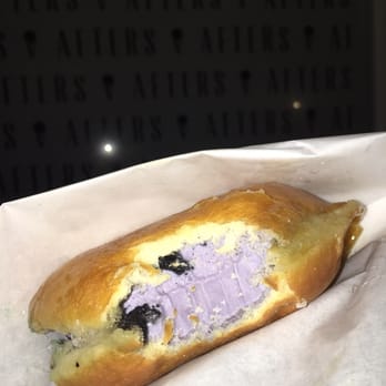 Afters Ice Cream - Jasmine Milk Tea ice cream with Oreos in a glazed Milky Bun - Desserts Near Me - Pasadena, California Afters Ice Cream - Jasmine Milk Tea ice cream with Oreos in a glazed Milky Bun - Desserts Near Me - Pasadena, California