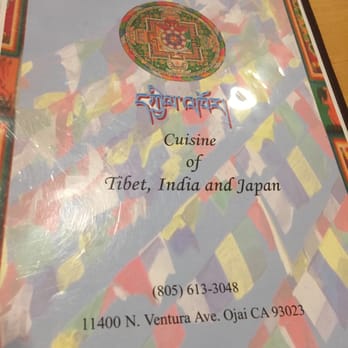 Mandala Restaurant - Menu cover - Japanese Near Me - Ojai, California
